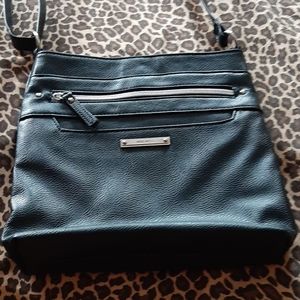 Nine West Black Adjustable Straps Crossbody